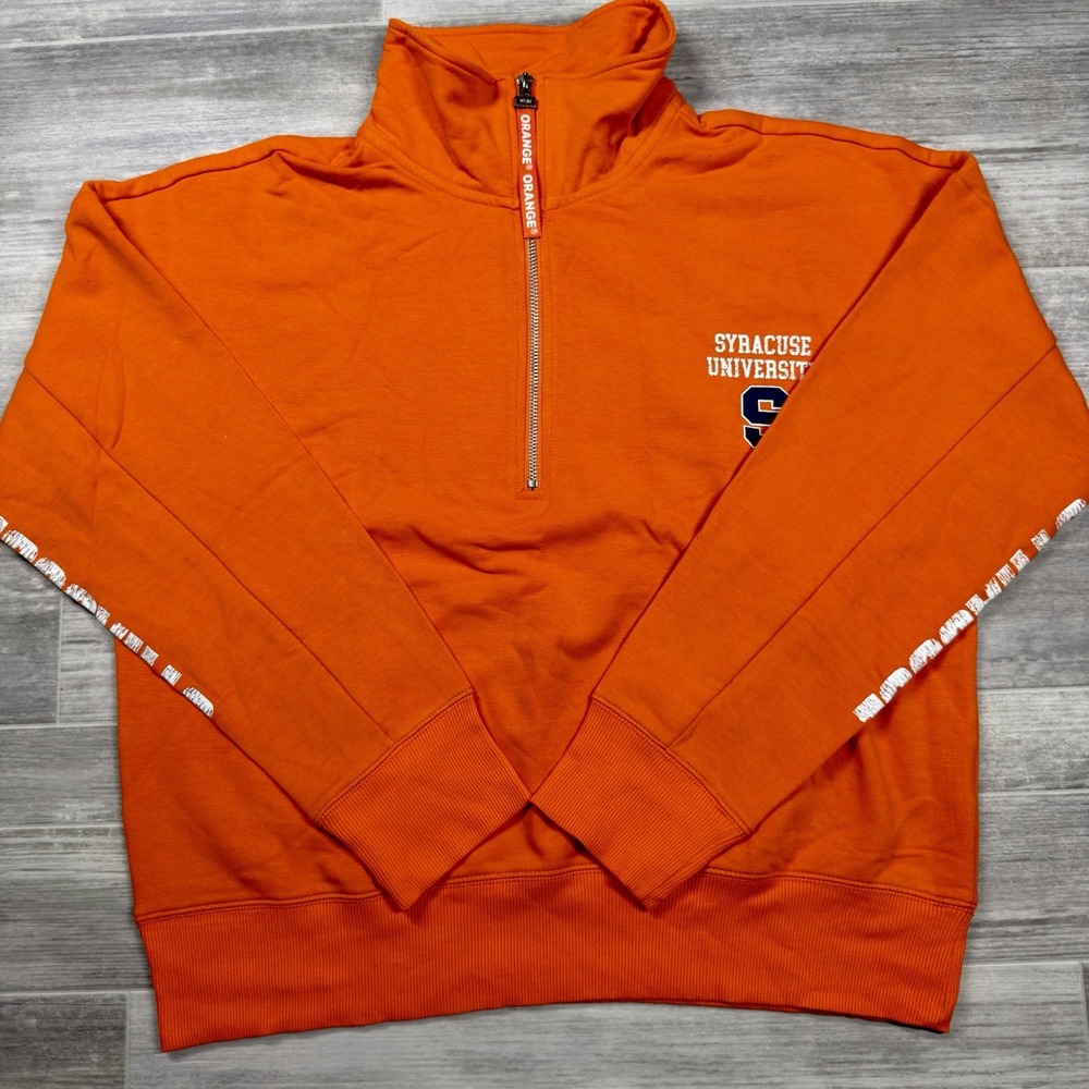 Wear by Erin Andrews Women's NCAA Syracuse Orange Quarter Zip Pullover Size‎ L